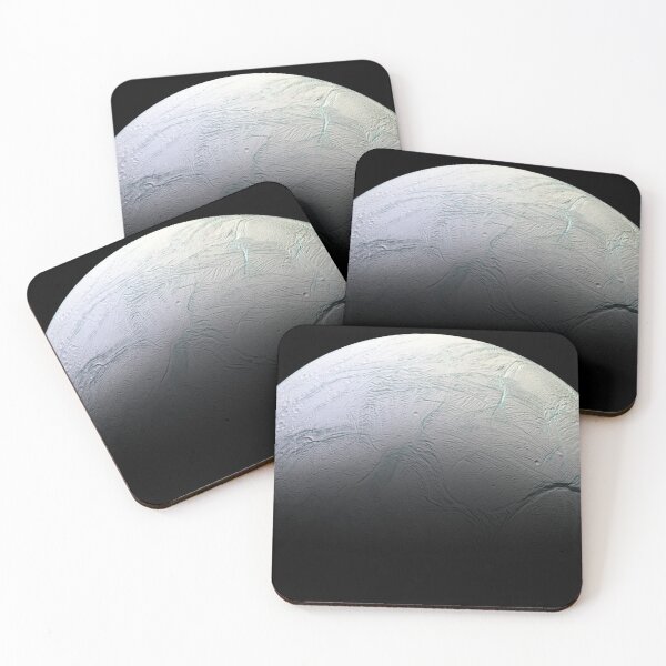 Item preview, STK205473S-Solar system poster Enceladus, a moon of Saturn. designed and sold by StocktrekImages.