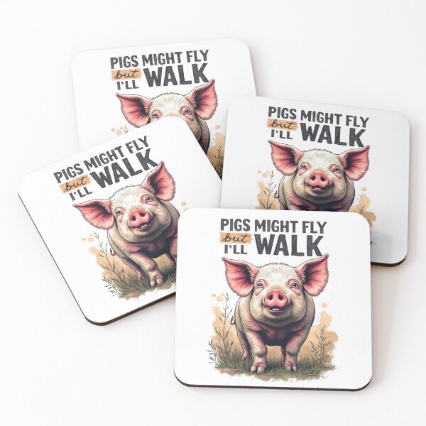 Item preview, pigs might fly  designed and sold by Ismartista.