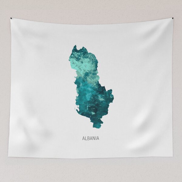 Item preview, Albania Watercolor Map designed and sold by ArtPrints.