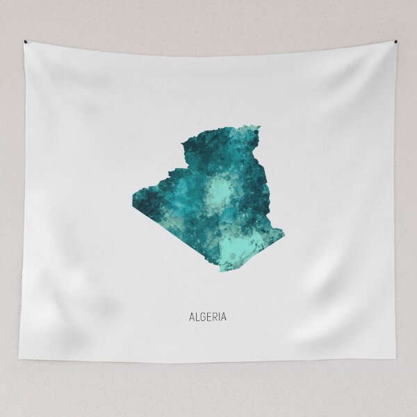 Item preview, Algeria Watercolor Map designed and sold by ArtPrints.