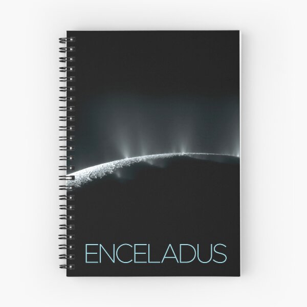 Item preview, STK205474S-Solar system poster Enceladus, a moon of Saturn. designed and sold by StocktrekImages.