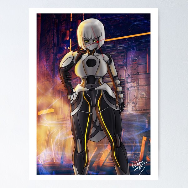 Aperçu de l'œuvre Illustration de la Waifu GLaDOS créée et vendue par ArtBubba1722.