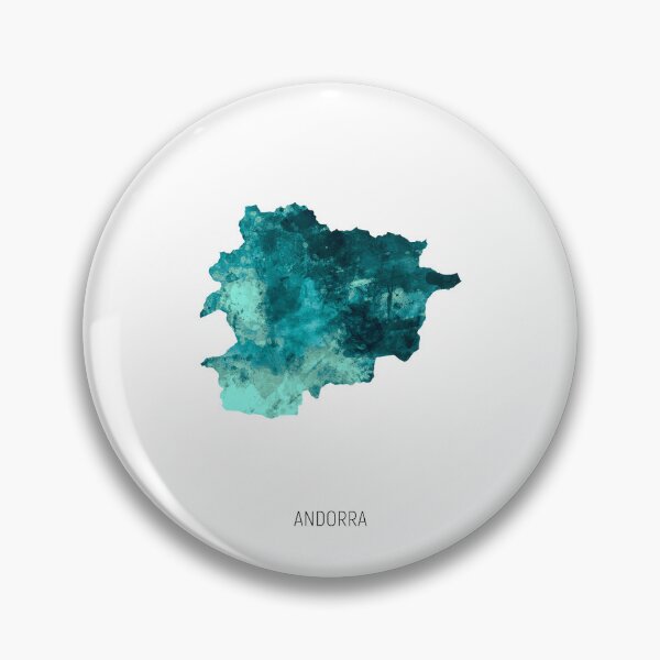 Artikelvorschau, Andorra Aquarell Karte entworfen und verkauft von ArtPrints.