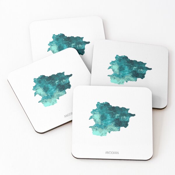 Item preview, Andorra Watercolor Map designed and sold by ArtPrints.