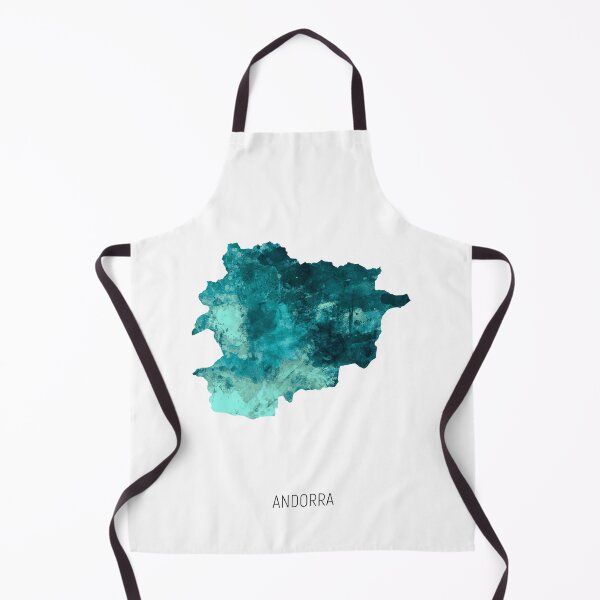 Artikelvorschau, Andorra Aquarell Karte entworfen und verkauft von ArtPrints.