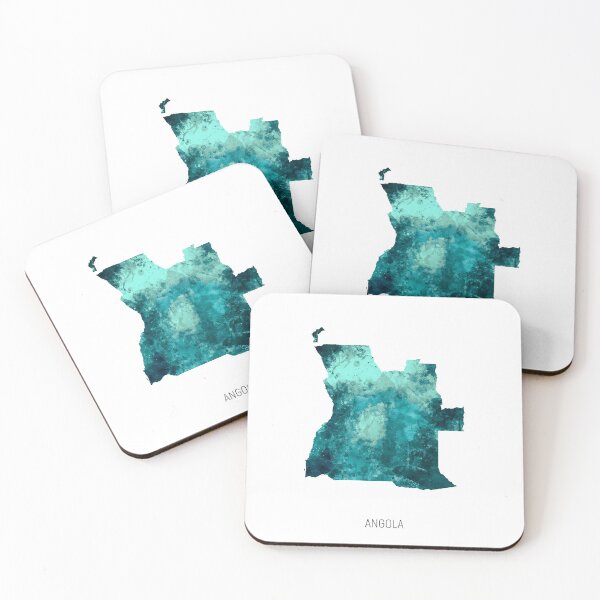 Item preview, Angola Watercolor Map designed and sold by ArtPrints.