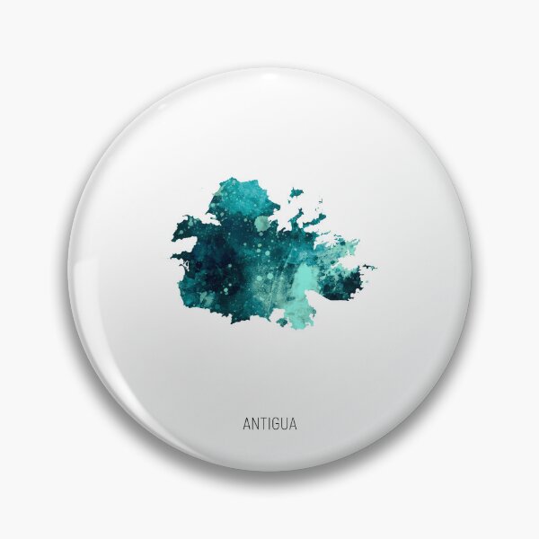 Artikelvorschau, Antigua Aquarell Karte entworfen und verkauft von ArtPrints.