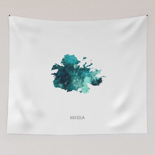 Item preview, Antigua Watercolor Map designed and sold by ArtPrints.