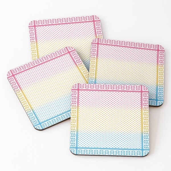 Item preview, Pansexual Flag Keffiyeh/Kufiyyeh Solidarity Pattern  designed and sold by feardeargcrafts.