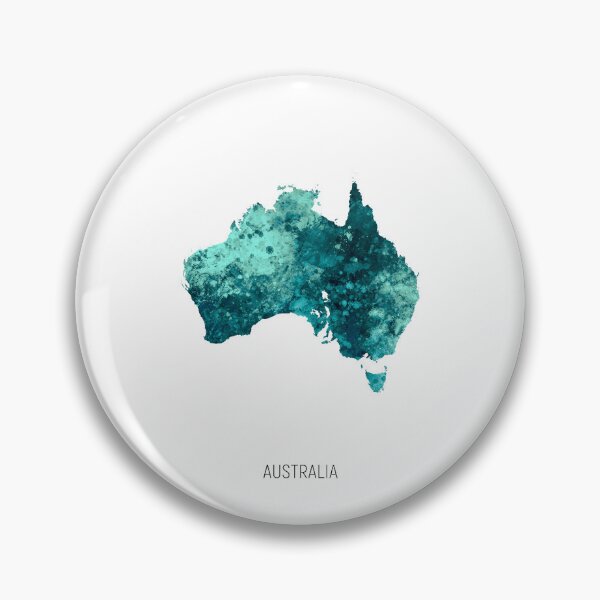 Artikelvorschau, Australien Aquarell Karte entworfen und verkauft von ArtPrints.