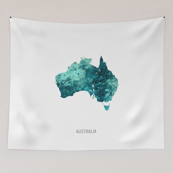 Item preview, Australia Watercolor Map designed and sold by ArtPrints.