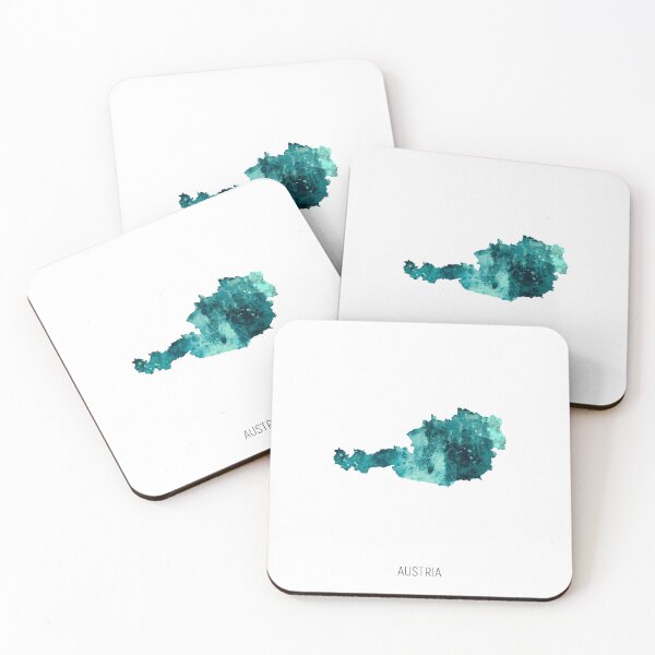 Item preview, Austria Watercolor Map designed and sold by ArtPrints.