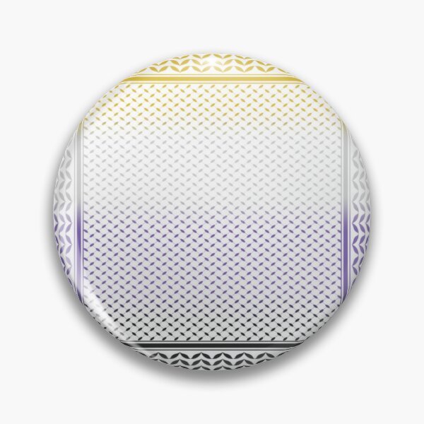 Item preview, Nonbinary Flag Keffiyeh/Kufiyyeh Solidarity Pattern  designed and sold by feardeargcrafts.