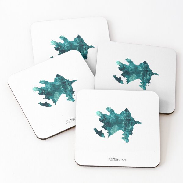 Item preview, Azerbaijan Watercolor Map designed and sold by ArtPrints.