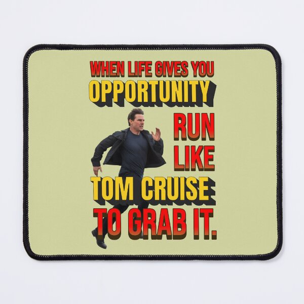 Item preview, Run Like Tom Cruise Motivational Text Artwork designed and sold by MOHITSK.