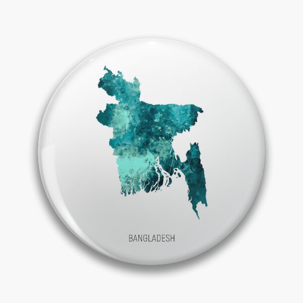 Item preview, Bangladesh Watercolor Map designed and sold by ArtPrints.