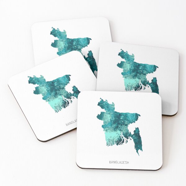 Item preview, Bangladesh Watercolor Map designed and sold by ArtPrints.
