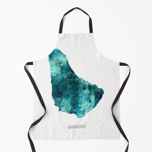 Item preview, Barbados Watercolor Map designed and sold by ArtPrints.
