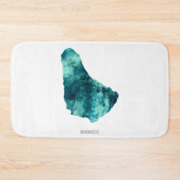 Item preview, Barbados Watercolor Map designed and sold by ArtPrints.