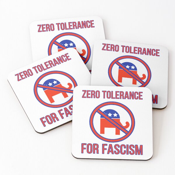 Item preview, Zero tolerance for fascism anti GOP design designed and sold by Rachel the Artist .