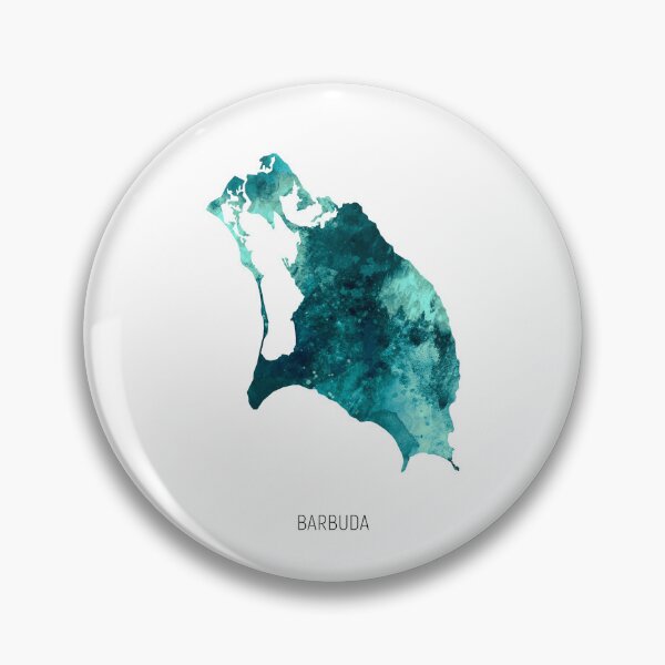 Item preview, Barbuda Watercolor Map designed and sold by ArtPrints.