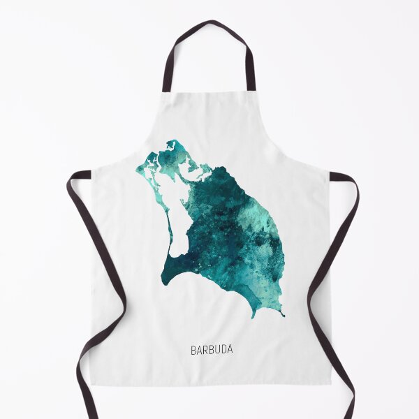 Item preview, Barbuda Watercolor Map designed and sold by ArtPrints.