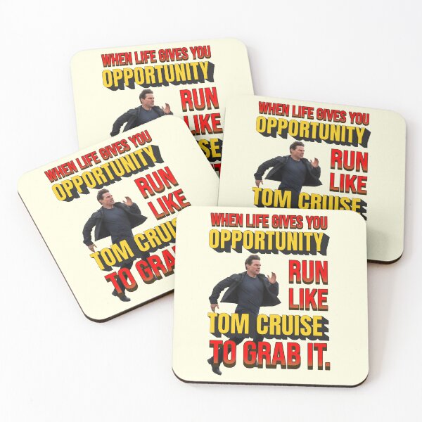 Item preview, Run Like Tom Cruise Motivational Text Artwork designed and sold by MOHITSK.