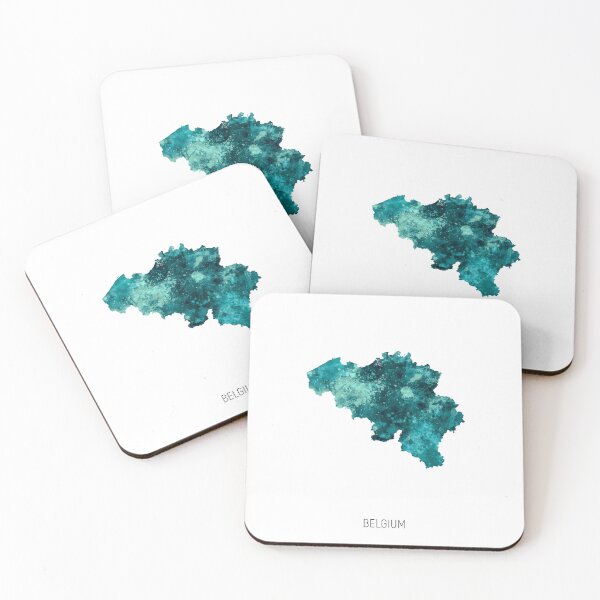 Item preview, Belgium Watercolor Map designed and sold by ArtPrints.