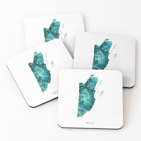 Item preview, Belize Watercolor Map designed and sold by ArtPrints.