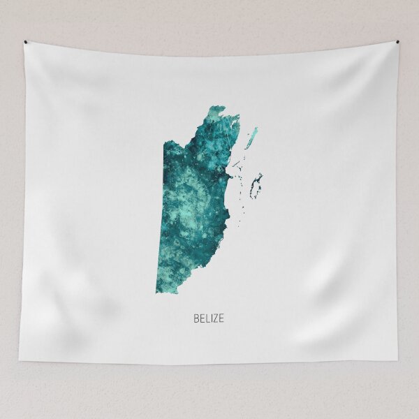 Item preview, Belize Watercolor Map designed and sold by ArtPrints.