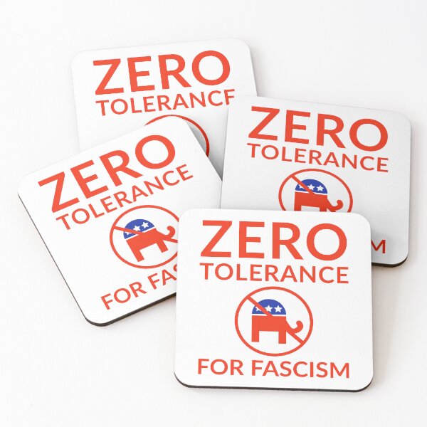 Item preview, Zero tolerance for fascism anti GOP design designed and sold by Rachel the Artist .