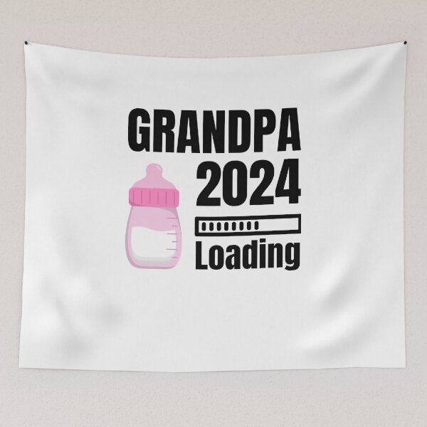 Item preview, Grandpa 2024 Loading Gift Baby Girl Announcement  designed and sold by MouDantArts.