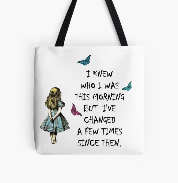 Alice In Wonderland Quote Tote Bag for Sale by maryedenoa