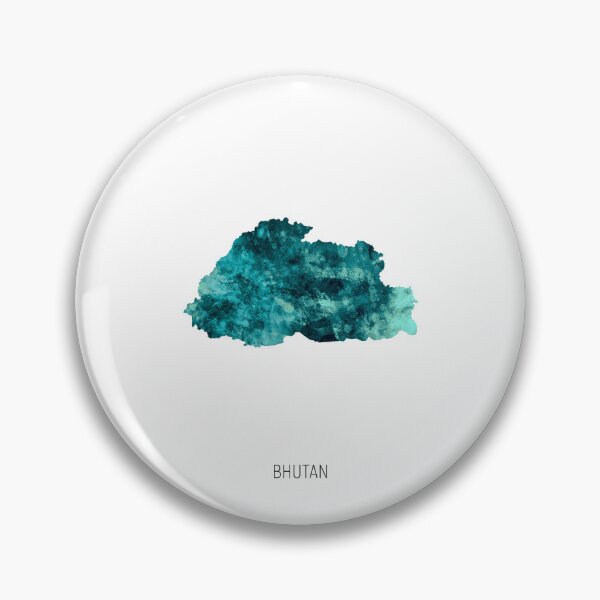 Item preview, Bhutan Watercolor Map designed and sold by ArtPrints.