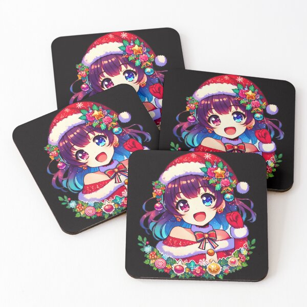 Item preview, Anime Girl in Christmas Cheer designed and sold by DrawHandArt.
