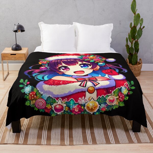 Item preview, Anime Girl in Christmas Cheer designed and sold by DrawHandArt.