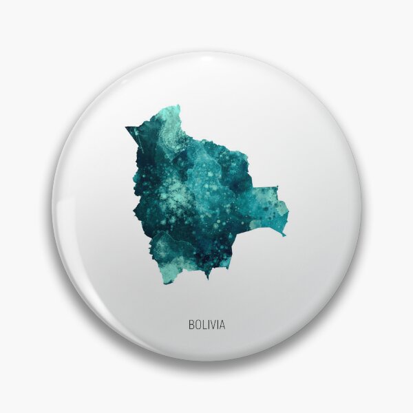 Item preview, Bolivia Watercolor Map designed and sold by ArtPrints.