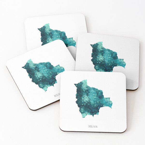 Item preview, Bolivia Watercolor Map designed and sold by ArtPrints.