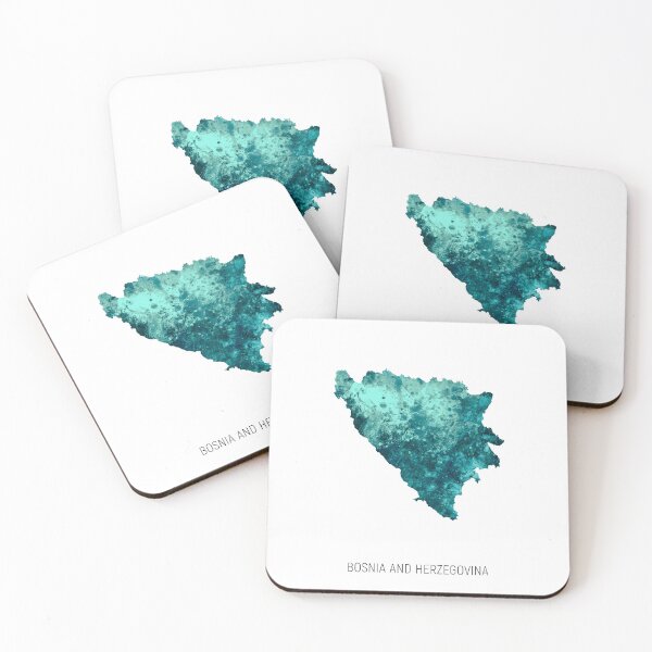 Item preview, Mapa de acuarela de Bosnia y Herzegovina designed and sold by ArtPrints.