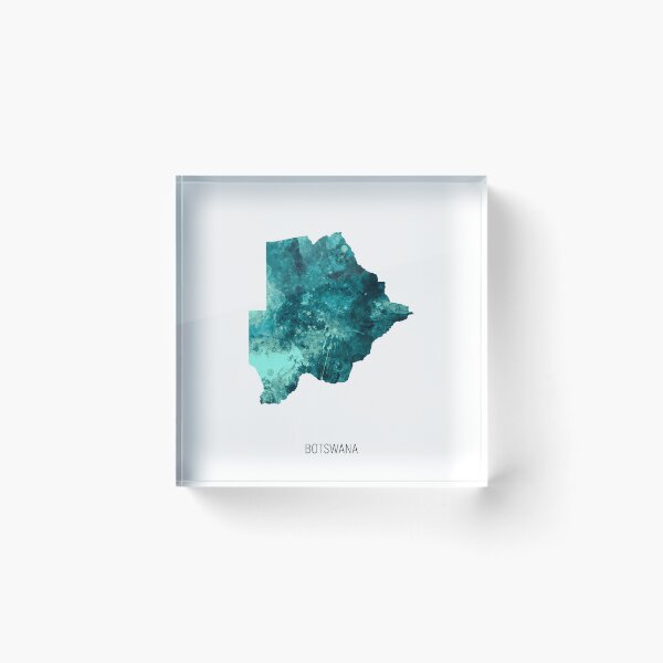 Item preview, Botswana Watercolor Map designed and sold by ArtPrints.