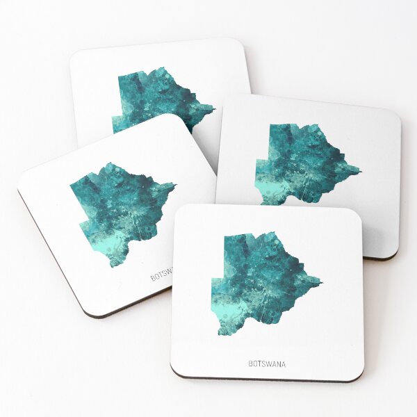 Item preview, Botswana Watercolor Map designed and sold by ArtPrints.