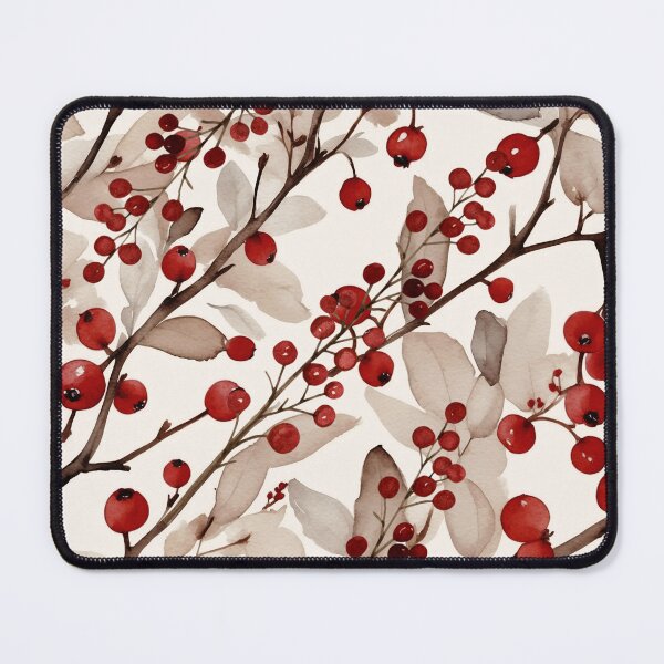 Item preview, CHRISTMAS BERRIES RED DARK by Monika Strigel designed and sold by SunlightStudios.