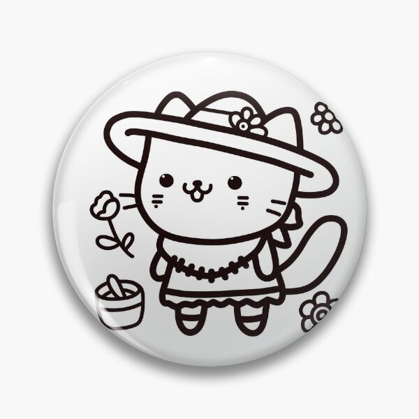 Item preview, KittyKat - Cute Smiley Cat with A Hat designed and sold by KittyKatCats.