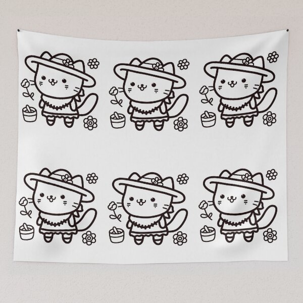 Item preview, KittyKat - Cute Smiley Cat with A Hat designed and sold by KittyKatCats.