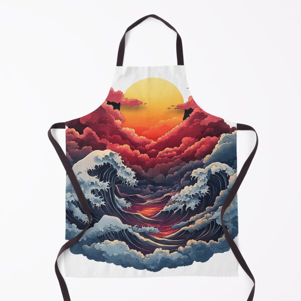 Item preview, "Waves and Clouds at Sunset" designed and sold by Kunst-Shirt.