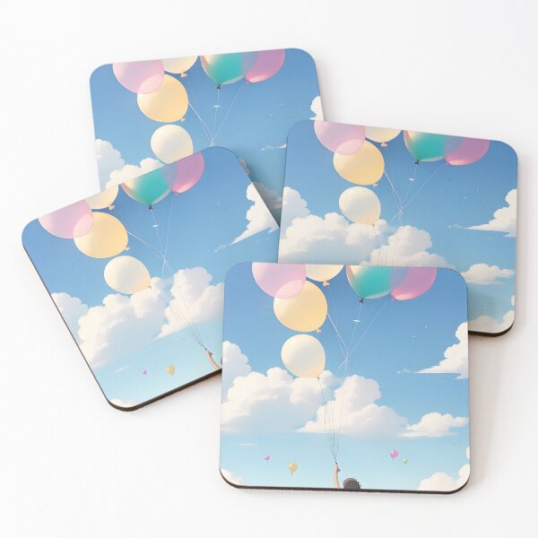 Item preview, A whimsical landscape with balloons designed and sold by artelia24.