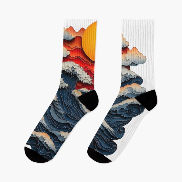 Item preview, "Dramatic waves under a blazing sun" designed and sold by Kunst-Shirt.