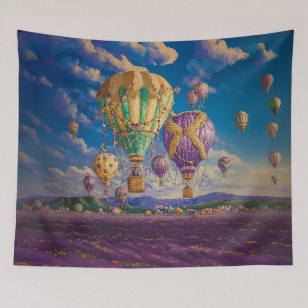 Item preview, Albuquerque Balloon Fiesta Mardi Gras Fusion designed and sold by AstrologyOven.