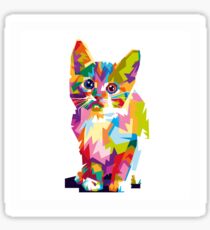 Colorful Cat Sticker