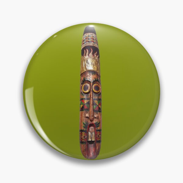 Item preview, Indonesian hand-painted wood scary facemask designed and sold by Creative Endeavors ..